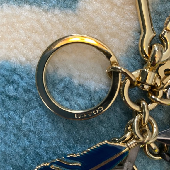 Coach Feather Star Gold Keychain with Stars - Picture 3 of 7